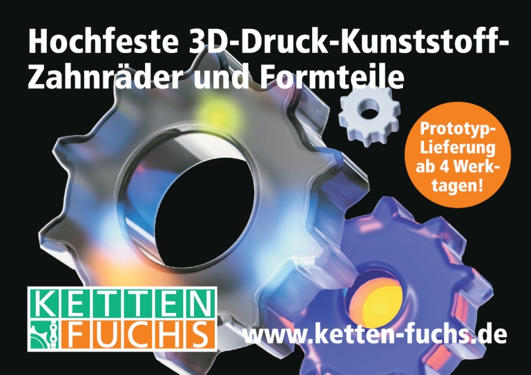 Ketten Fuchs 3D Kunststoff Zahnräder Formteile